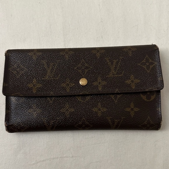 Louis Vuitton Handbags - Louis Vuitton Portefeuille Tresor Trifold Wallet Clutch Monogram Brown